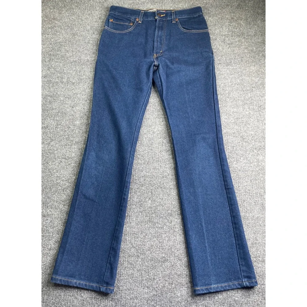 Levi's 517 Bootcut Jeans Mens 32x34 Blue Dark Wash Denim Pants 517-0217